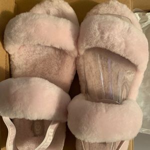 Ugg slides size 6. Never worn